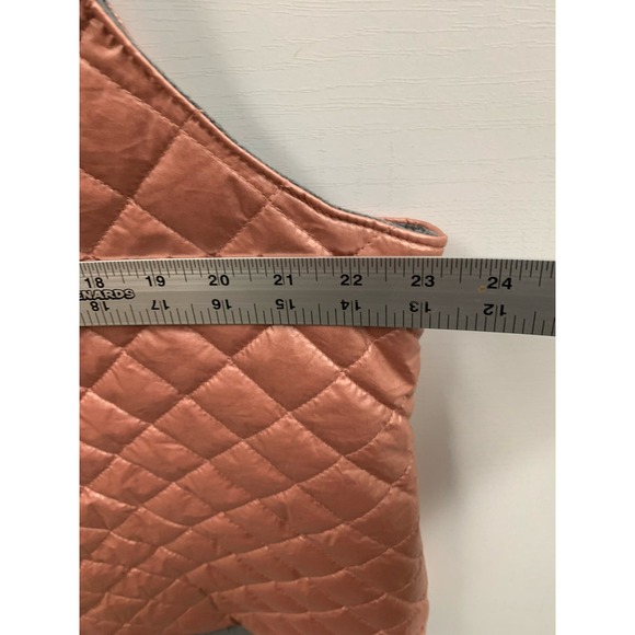 Soft Surroundings Pink XL Snowline Quilted Crossover Puffer Vest Outerwear - Picture 11 of 12